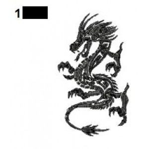 Dragon Tattoo Embroidery Design 02